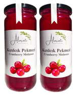 %100 Doğal Kızılcık Pekmezi Yüksek Vitamin ve Antioksidan Kaynağı (640g x2 Adet)