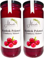 %100 Doğal Kızılcık Pekmezi Yüksek Vitamin ve Antioksidan Kaynağı (640g x2 Adet)