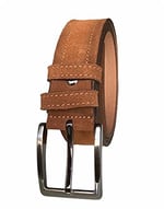 %100 Hakiki Deri 2'li Set Süet Taba, Siyah Kemer 4 cm, 2li.Süet-açık.taba-siyah