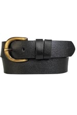 %100 Hakiki Deri, Efsane Gold Fırçalı Tokalı, Kahverengi Kadın Kot Kemeri 4 cm_ 26-Gold