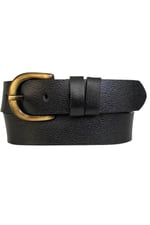 %100 Hakiki Deri, Efsane Gold Fırçalı Tokalı, Kahverengi Kadın Kot Kemeri 4 cm_ 26-Gold