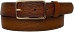 %100 Hakiki Deri Gold Dikdörtgen Tokalı Taba Baskılı İnce Kadın Kemeri, 3cm; 3cm-KDN-05-taba.Dsnli