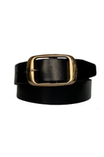 %100 Hakiki Deri, Gold Tokalı Kahverengi Kadın Kot, Spor Kemer 4 cm; Kahve-byn-25