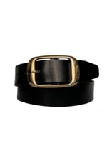%100 Hakiki Deri, Gold Tokalı Kahverengi Kadın Kot, Spor Kemer 4 cm; Kahve-byn-25