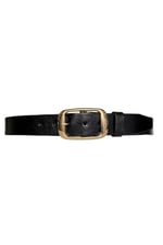%100 Hakiki Deri, Gold Tokalı Kahverengi Kadın Kot, Spor Kemer 4 cm; Kahve-byn-25