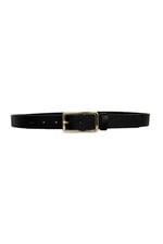 %100 Hakiki Deri Gold Tokalı Siyah İnce Kadın Kemeri, 3cm; 3cm-KDN-20-Siyah.DÜZ