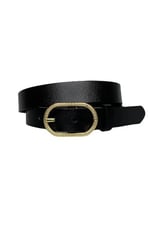 %100 Hakiki Deri Gold Tokalı Siyah İnce Kadın Kemeri, 3 cm; 3cm-KDN-32-Siyah.DÜZ