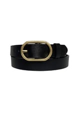 %100 Hakiki Deri Gold Tokalı Siyah İnce Kadın Kemeri, 3 cm; 3cm-KDN-32-Siyah.DÜZ
