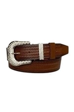 %100 Hakiki Deri, Gümüş Taşlı Tokalı, Metal Taşlı Köprülü Kahverengi Kadın Kot Kemeri 4 cm; ToSado.-ORGULU-byn-66