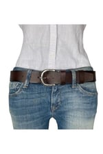 %100 Hakiki Deri, Gümüş Tokalı Bordo Kadın Kot Kemeri 4 cm; Bordo-byn-45