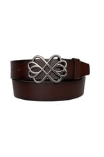 %100 Hakiki Deri, Gümüş Tokalı Bordo Kadın Kot Kemeri 4 cm; Bordo-byn-56