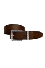 %100 Hakiki Deri, Gümüş Tokalı, Metal Köprülü Tosado Kadın Kot Kemeri 4 cm; Flot.ToSaDo-byn-62