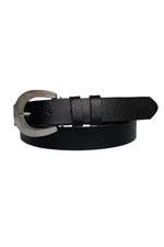 %100 Hakiki Deri Gümüş Tokalı Siyah İnce Kadın Kemeri, 3 cm; 3cm-KDN-34-Siyah.DÜZ