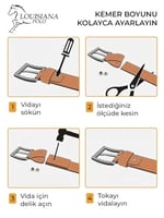 %100 Hakiki Deri Kemer Erkek Spor Kemer Siyah 0159