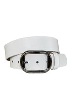 %100 Hakiki Deri, Siyah Nikel Tokalı Bordo Kadın Kot Kemeri 4 cm; Bordo-byn-23