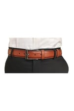 %100 Hakiki Kaliteli Deri 3'lü Set Klasik Kumaş Pantolon Kemeri; Siyah, Lacivert, Kahverengi 3,5 cm, 3lü.KLA-01-02-03