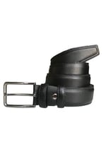 %100 Hakiki Kaliteli Deri 3'lü Set Klasik Kumaş Pantolon Kemeri; Siyah, Lacivert, Kahverengi 3,5 cm, 3lü.KLA-01-02-03