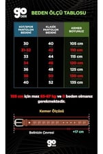 %100 Hakiki Kaliteli Deri 3'lü Set Klasik Kumaş Pantolon Kemeri; Siyah, Lacivert, Kahverengi 3,5 cm, 3lü.KLA-01-02-03