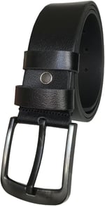 %100 Hakiki Kaliteli Deri 4.5 cm Siyah Kot, Spor Kemer, Go-Dk-5555