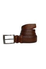 %100 Hakiki Kaliteli Deri, Dikişli Kahverengi Klasik, Kumaş Pantolon Kemeri 3.5 cm; Dk-141