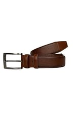 %100 Hakiki Kaliteli Deri, Dikişli Kahverengi Klasik, Kumaş Pantolon Kemeri 3.5 cm; Dk-141