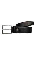 %100 Hakiki Kaliteli Deri, Dikişli Siyah Klasik, Kumaş Pantolon Kemeri 3.5 cm; Dk-140