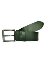 %100 Hakiki Kaliteli Deri, Yeşil 4.5 cm Tek Parça Kot, Spor Kemer; DK-134