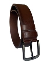 %100 Hakiki Tek Parça Kaliteli Deri 4.5 cm Koyu Kahverengi Kot, Spor Kemer; GO-2222