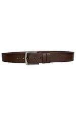 %100 Hakiki Tek Parça Kaliteli Deri 4.5 cm Koyu Kahverengi Kot, Spor Kemer; GO-2222