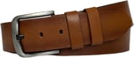 %100 Hakiki Tek Parça Kaliteli Deri 4.5 cm Taba Kot, Spor Kemer; GO-4444