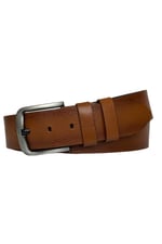 %100 Hakiki Tek Parça Kaliteli Deri 4.5 cm Taba Kot, Spor Kemer; GO-4444