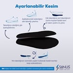 100 Model Visco Memory Foam Spor%100 Hakiki Deri Tabanlık (39, SİYAH)