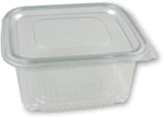 1000 Adetplastik sızdırmaz kap 500 gr cc kullan at tek kullanımlık plastik kapaklı kase