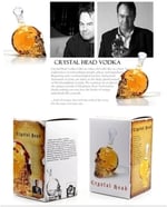 1000 Ml Crystal Head Kuru Kafa İçki Şişesi