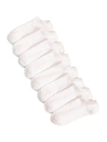 10'lu Ekonomik Paket Beyaz Patik Unisex Kısa Spor Sneakers Çorap Tek Beden