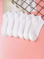 10'lu Ekonomik Paket Beyaz Patik Unisex Kısa Spor Sneakers Çorap Tek Beden