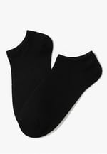 10'lu Siyah Patik Ekonomik Paket Unisex Kısa Spor Sneakers Çorap