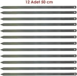 12 Adet Profesyonel Metal Kıyma Şiş Adana-Urfa-Antep Kebap Şişi