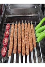 12 Adet Profesyonel Metal Kıyma Şiş Adana-Urfa-Antep Kebap Şişi