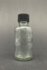 12 Adet Şeffaf Cam Shot Şişesi Sızdırmaz Siyah Plastik Kapaklı Kolonya Koku Süs Çok Amaçlı Şişe 30ml