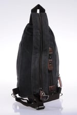 1264 Kadın Body Bag Çanta Siyah Kanvas 31 * 17 * 6 Cm