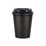 14 oz Siyah Karton Bardak (Ekstra Kalın) - 50 Adet