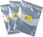 15 adet 11x15 inç Anti Statik Çanta, 15 adet Antistatik Etiketli, Elektronik için Statik İçermeyen Çanta, Çoğu Bilgisayar Aksesuarı için Büyük Yeniden Kapanabilir Statik Olmayan Çantalar