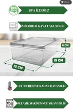 15 Adet 2 Lt. Kendinden Kapaklı Derin Dondurucuya Uygun Buzluk Saklama Kabı Düzenleyici (2000 Ml)