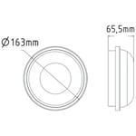 15W Artos Siyah Led Nem Su Geçirmez Banyo Bahçe Balkon Modern Tavan Duvar Lambası Beyaz Işık 6500K IP65 Dış Mekan Kullanıma Uygun