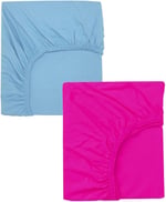 2 Adet 40 x 80 + 10 cm Anne Yanı Lastikli Penye Kumaş Bebek Çarşafı