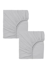 2 Adet 40 x 80 + 10 cm Anne Yanı Lastikli Penye Kumaş Bebek Çarşafı