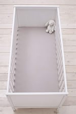2 Adet 40 x 80 + 10 cm Anne Yanı Lastikli Penye Kumaş Bebek Çarşafı