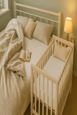 2 Adet 50 x 90 x 10 cm Anne Yanı Lastikli Penye Kumaş Bebek Çarşafı