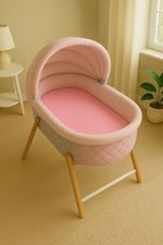 2 Adet 50 x 90 x 10 cm Anne Yanı Lastikli Penye Kumaş Bebek Çarşafı
